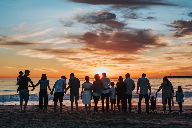 Family reviewing insurance options together